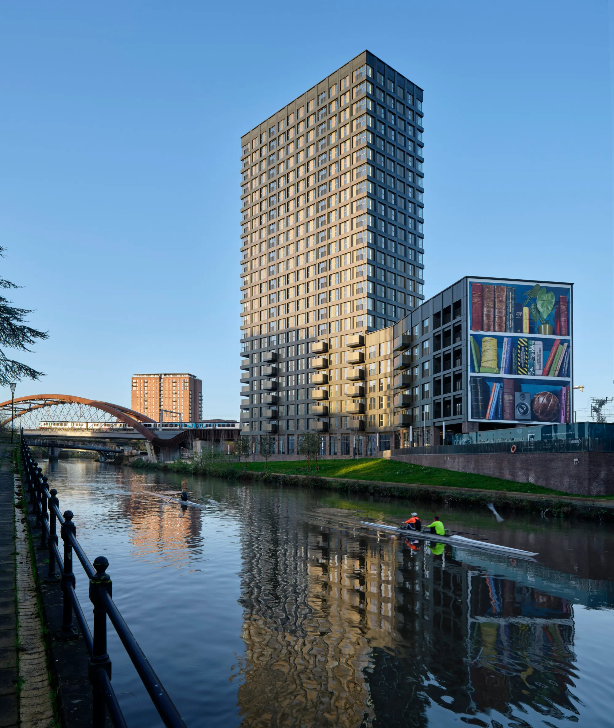 Novella Salford beside the River Irwell